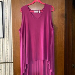 Attitudes by Renee Women's Magenta Tank Top